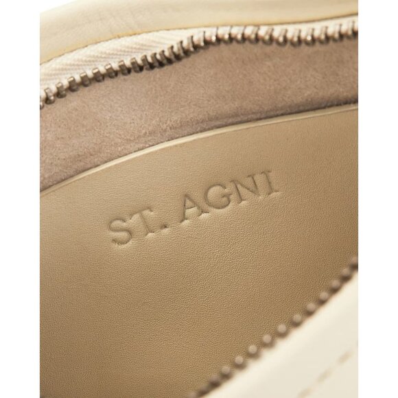 St. Agni Petit Shoulder Bag in Tofu New Womens Leather Mini Purse - Picture 3 of 8